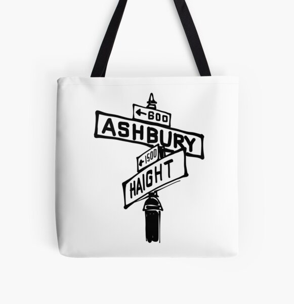 Haight-Ashbury Collection to My Wife Canvas Floral Tote with Message Beige