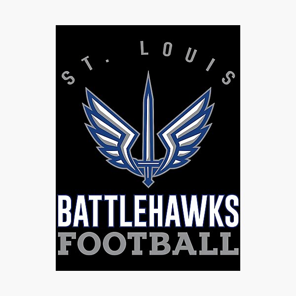 STL Battlehawks XFL Football Wood Sign 