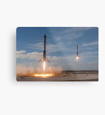 Falcon Heavy First Landing Metal Print