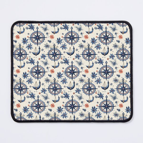 Item preview, Nautical Boat Pattern designed and sold by ComerPrintCo.