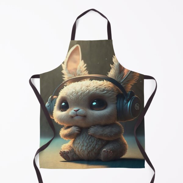 Item preview, Beauty White Rabbit with Headphone designed and sold by EalpalRicoin.
