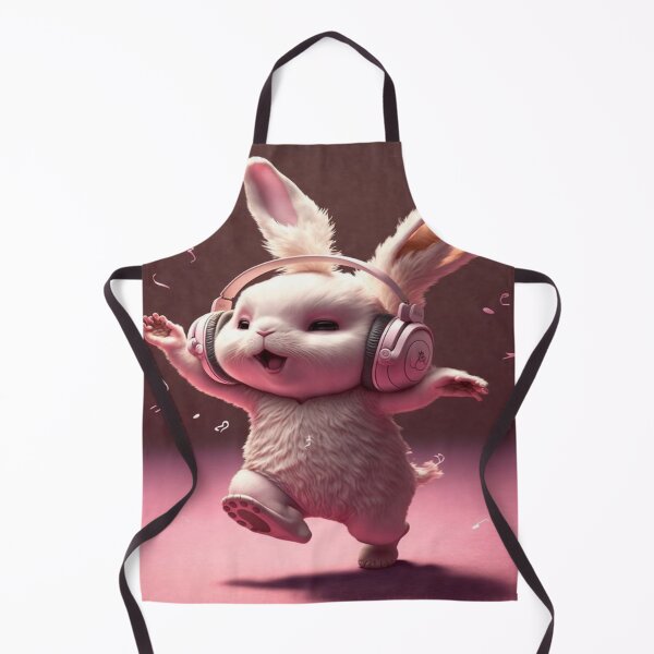 Item preview, Beauty White Rabbit with Headphone designed and sold by EalpalRicoin.