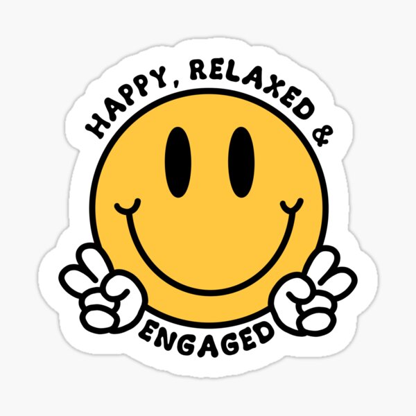 Relaxed Stickers - Free smileys Stickers