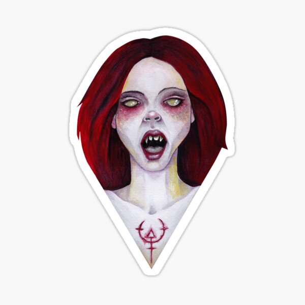 The Fanged Lady Sticker