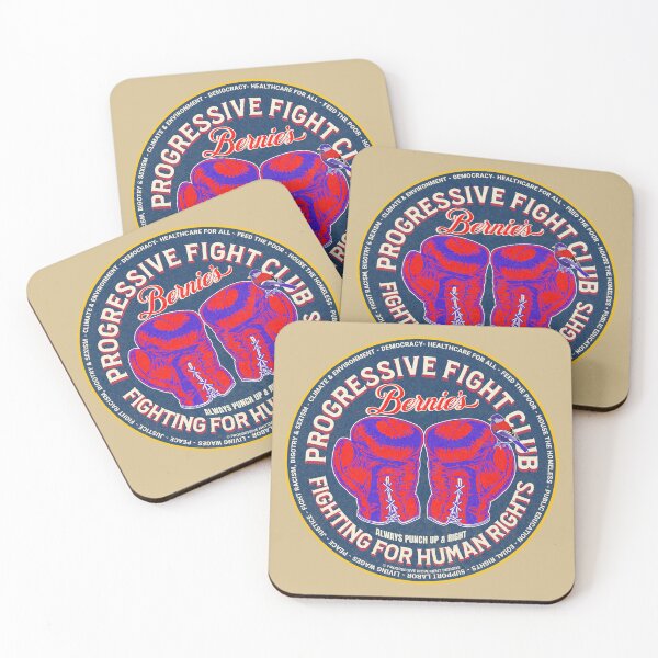 Item preview, PMD01018 Progressive Movement Designs Bernies Progressive Fight Club boxing gloves design shows you support human rights democracy progressive goals for Progressives Democrats Independents designed and sold by ProgressiveLeft.