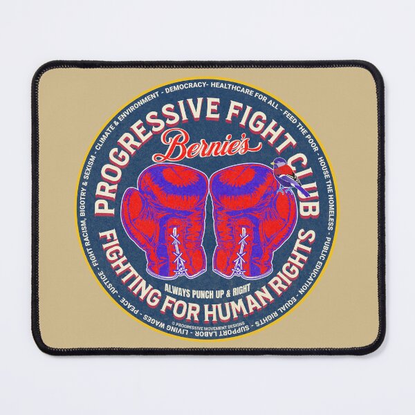 Item preview, PMD01018 Progressive Movement Designs Bernies Progressive Fight Club boxing gloves design shows you support human rights democracy progressive goals for Progressives Democrats Independents designed and sold by ProgressiveLeft.