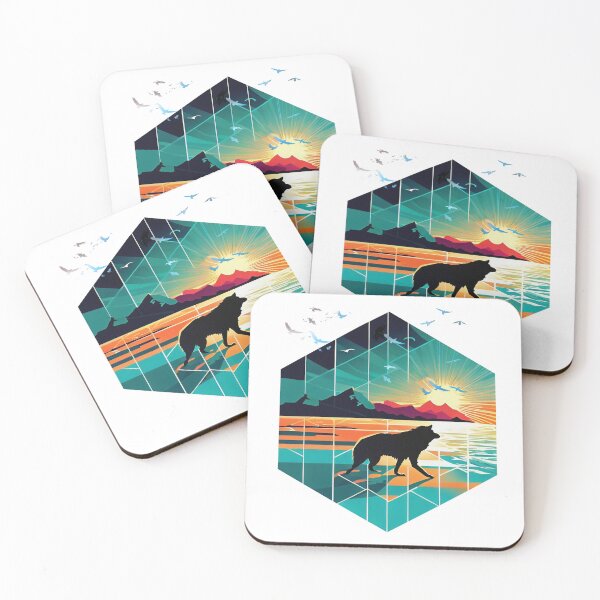 Item preview, Wolf Walk On Beach, Wildlife Legend Fox Naturalover designed and sold by Naturalover.