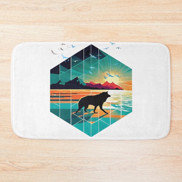 Item preview, Wolf Walk On Beach, Wildlife Legend Fox Naturalover designed and sold by Naturalover.