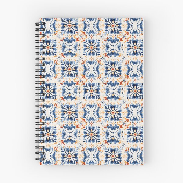 Aperçu de l'œuvre Motif de tuiles grecques bleues et blanches créée et vendue par ComerPrintCo.