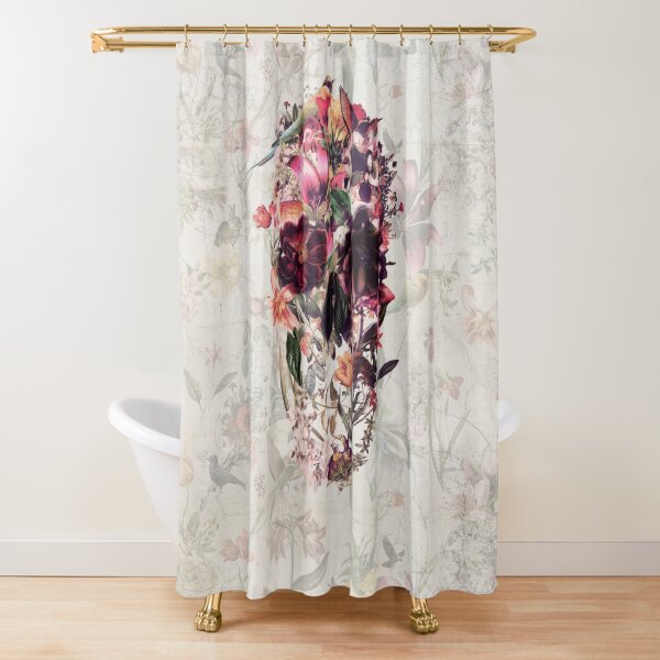 New Skull Light Shower Curtain