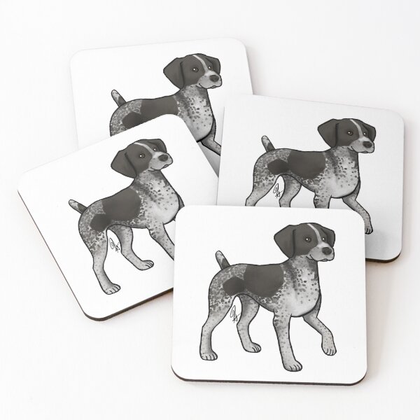 Item preview, German Shorthaired Pointer - Black White Ticked Patched designed and sold by Jennifer Stolzer.