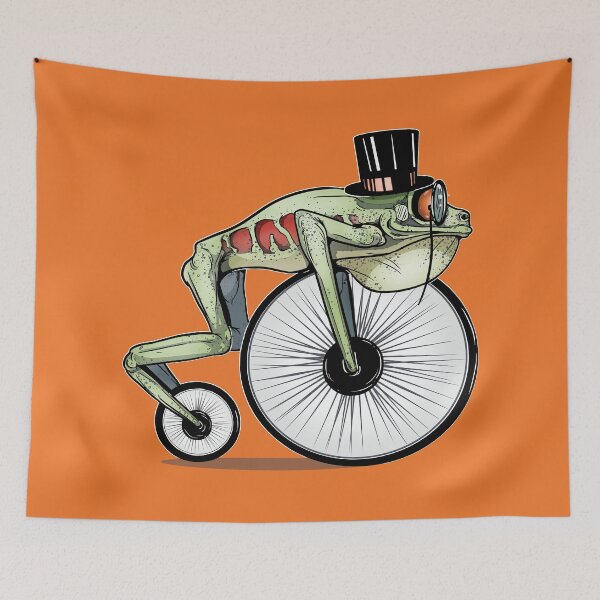 Item preview, Penny Farthing Bicycle Frog Wheels designed and sold by iduzarts.