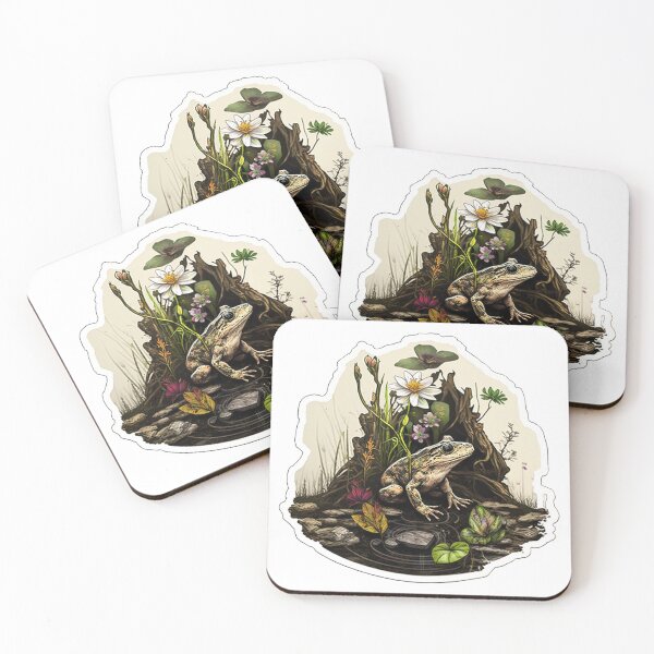 Item preview, Peaceful Swamp Frog designed and sold by Pearlescent Peach.