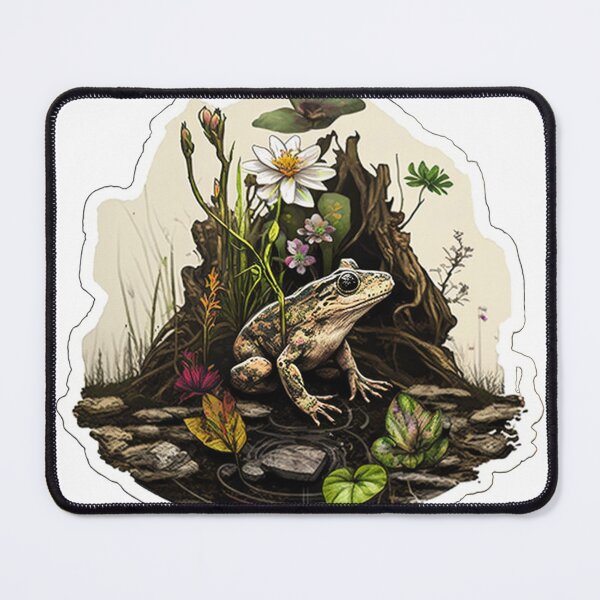 Item preview, Peaceful Swamp Frog designed and sold by Pearlescent Peach.
