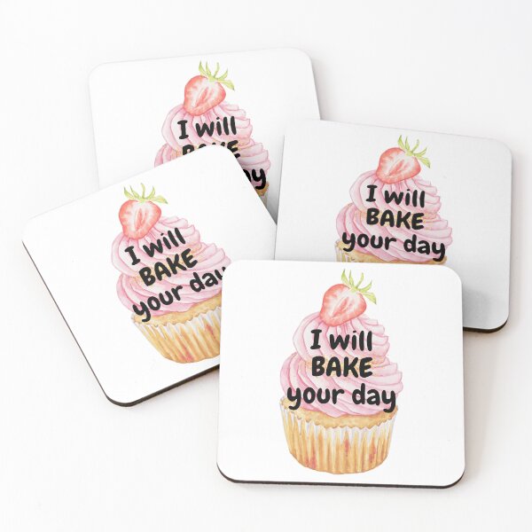 Item preview, I will bake your day Strawberry cupcakes  designed and sold by AnaMiyagi.