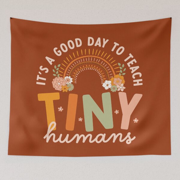 Item preview, Retro Boho Preschool Teacher Quote - Brown designed and sold by Nature Hues.