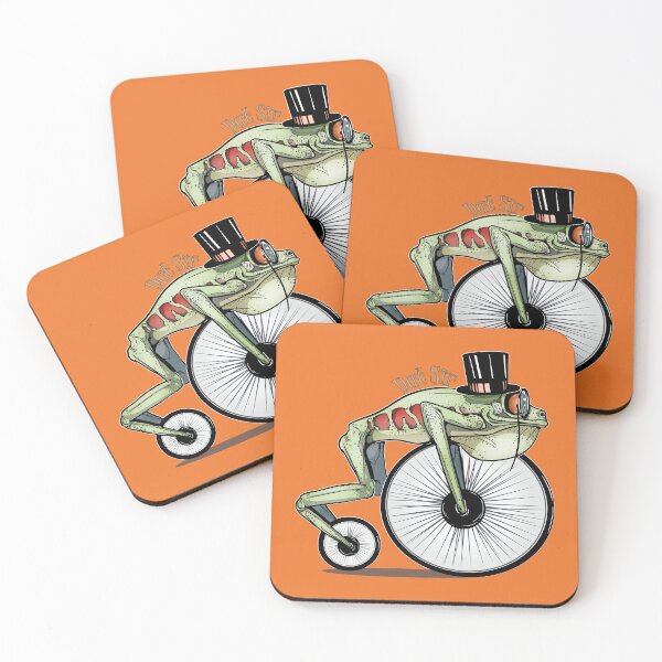Item preview, Penny Farthing Bicycle Frog Wheels. Here Cometh Dat Sir! designed and sold by iduzarts.