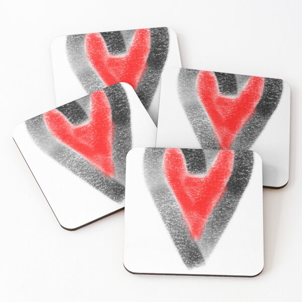 Item preview, A drawing of a big red heart shape. designed and sold by lukesubbby.