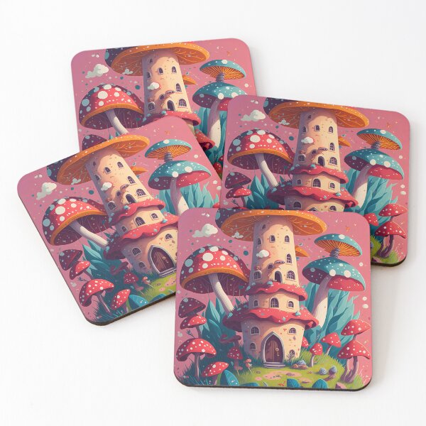 Aperçu de l'œuvre Château de champignons enchanteur: une fantaisie fongique fantaisiste 2 créée et vendue par TheTechnoCanvas.