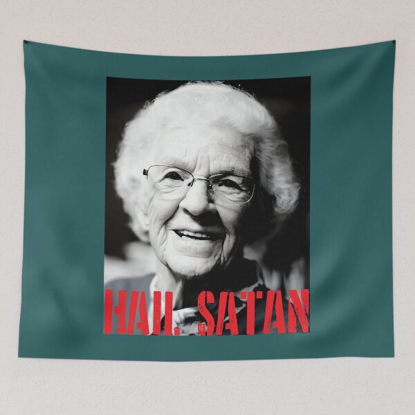 Item preview, Hail Satan Granny 	 designed and sold by oqcbkxnjia82.