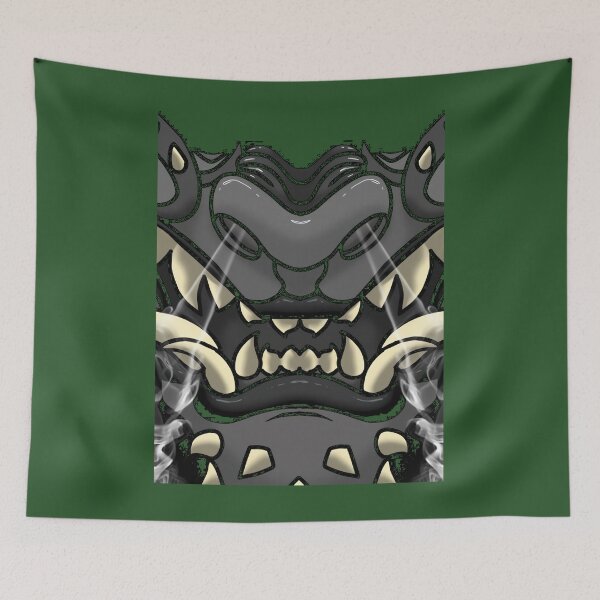 Item preview, Steel Oni Demon Maw Pattern Mask 	 designed and sold by qnapfxdac12.