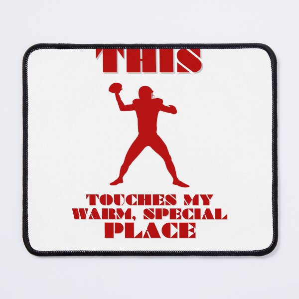 Item preview, This Touches my Warm, Special Place - FOOTBALL (Variant 1) designed and sold by PoppysPrintings.