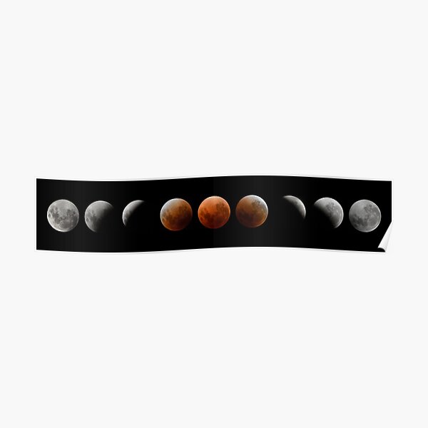 Super Blue Blood Red Moon Sequence 2018 Poster