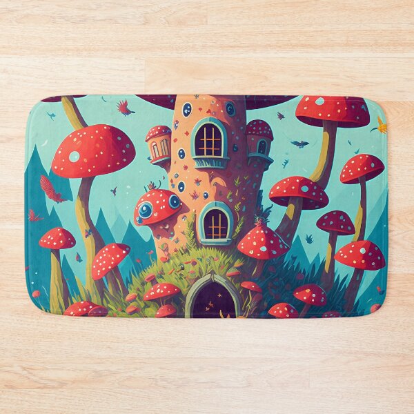 Item preview, Enchanting Mushroom castle: A Whimsical Fungal Fantasy 3 designed and sold by TheTechnoCanvas.