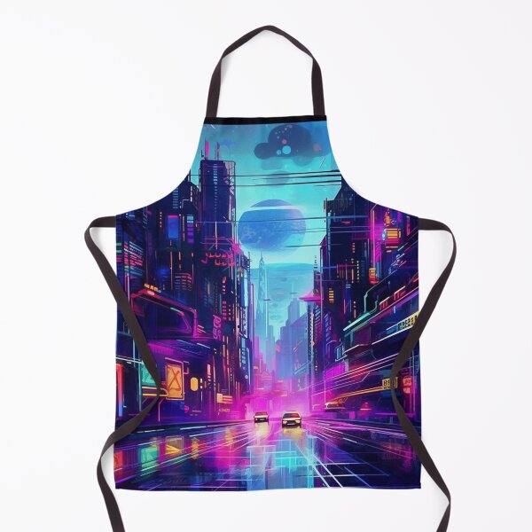 Item preview, Endless Neon - Cyberpunk Cityscape Skyline designed and sold by pastbarack.