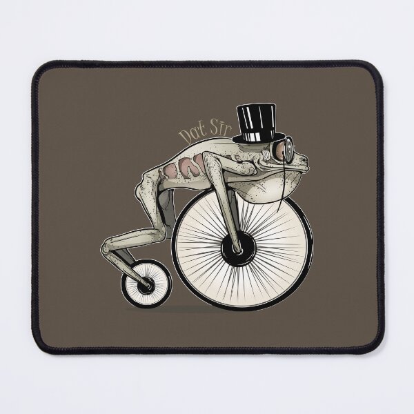 Item preview, Penny Farthing Bicycle Frog Wheels. Here Cometh Dat Sir! Sepia designed and sold by iduzarts.