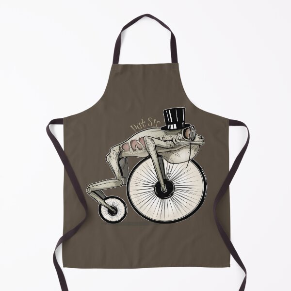Item preview, Penny Farthing Bicycle Frog Wheels. Here Cometh Dat Sir! Sepia designed and sold by iduzarts.