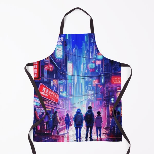 Item preview, Endless Neon - Cyberpunk Cityscape Skyline designed and sold by pastbarack.