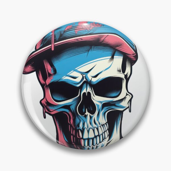 Item preview, Goth meets vintage Loving this retro skull on spruce blue designed and sold by cafegrafis.