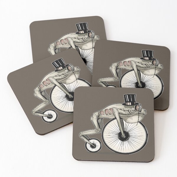 Item preview, Penny Farthing Bicycle Frog Wheels. Sepia designed and sold by iduzarts.