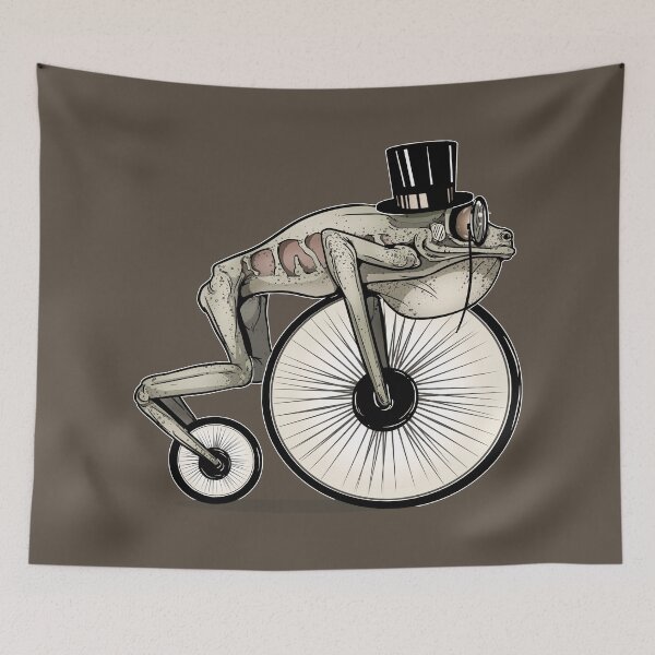 Item preview, Penny Farthing Bicycle Frog Wheels. Sepia designed and sold by iduzarts.
