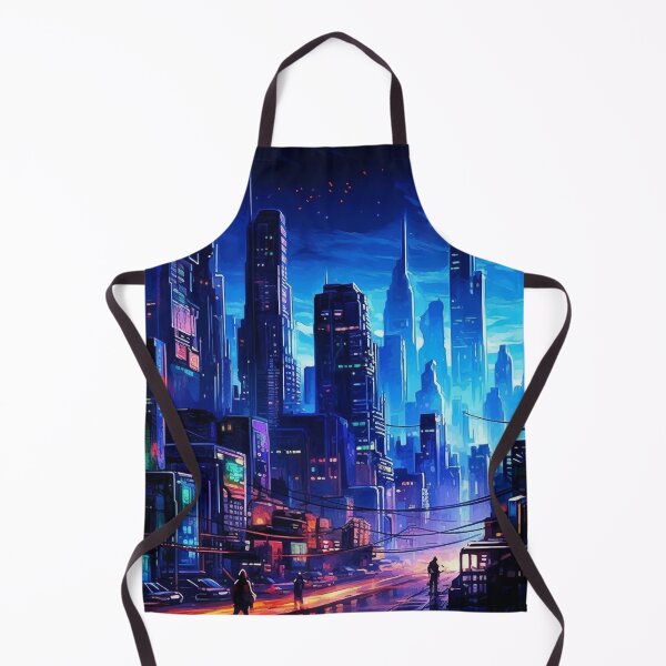 Item preview, Endless Neon - Cyberpunk Cityscape Skyline designed and sold by pastbarack.