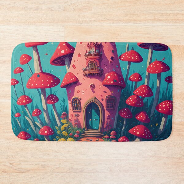 Item preview, Enchanting Mushroom castle: A Whimsical Fungal Fantasy 4 designed and sold by TheTechnoCanvas.