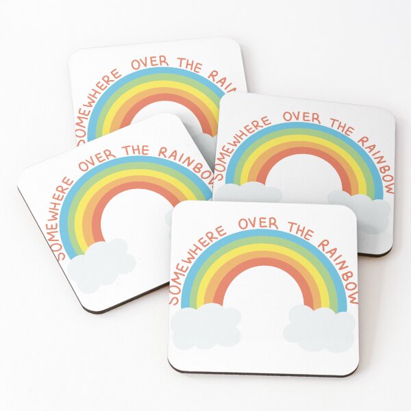 Item preview, Somewhere Over The Rainbow Quote designed and sold by art-by-enc.