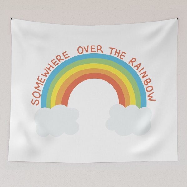 Item preview, Somewhere Over The Rainbow Quote designed and sold by art-by-enc.