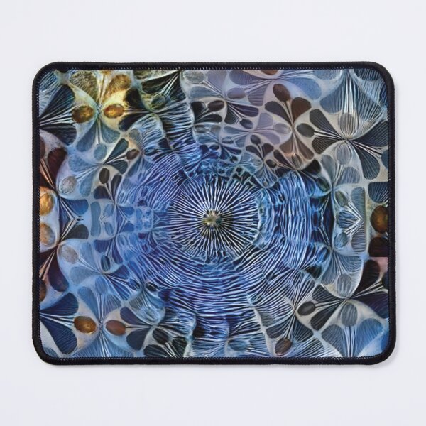 Item preview, Funky Blue and Brown Flower Petal Pattern designed and sold by ittybittyowl.