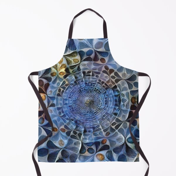 Item preview, Funky Blue and Brown Flower Petal Pattern designed and sold by ittybittyowl.