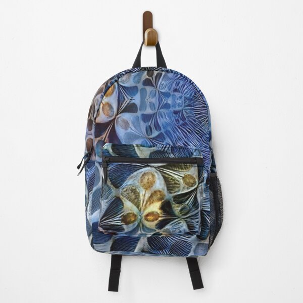 Item preview, Funky Blue and Brown Flower Petal Pattern designed and sold by ittybittyowl.
