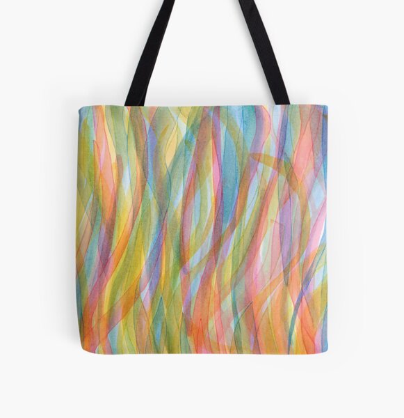 Pastel Seaweed Dance Floor All Over Print Tote Bag