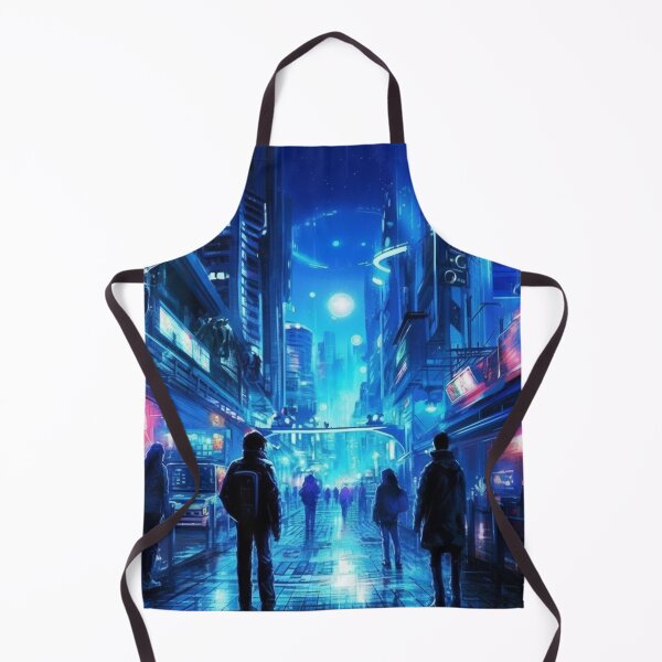 Item preview, Endless Neon - Cyberpunk Cityscape Skyline designed and sold by pastbarack.
