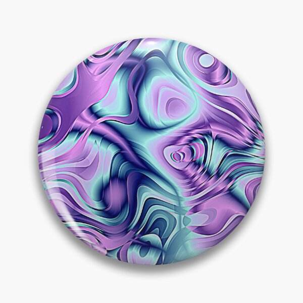 Artikelvorschau, Lebendige Wellen: Tiefe satte Lila- und Aquablau-Farbe entworfen und verkauft von Rebekkahsdesign.