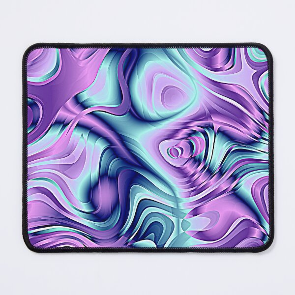 Item preview, Vibrant Waves: Deep Rich Purple and Aqua Blue Paint designed and sold by Rebekkahsdesign.