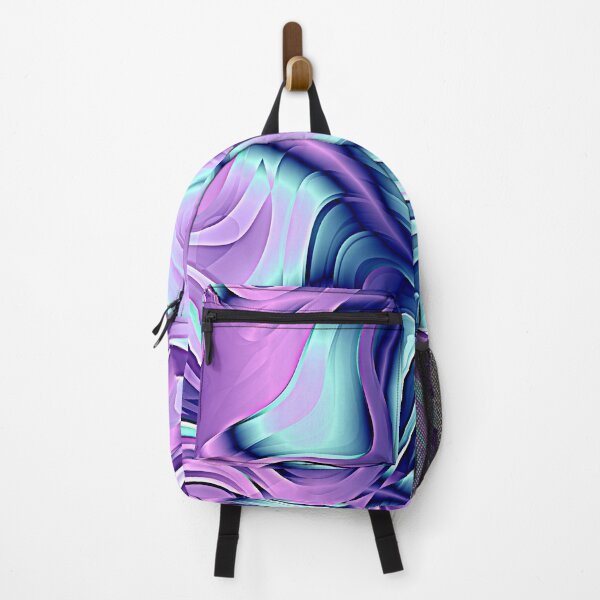 Item preview, Vibrant Waves: Deep Rich Purple and Aqua Blue Paint designed and sold by Rebekkahsdesign.