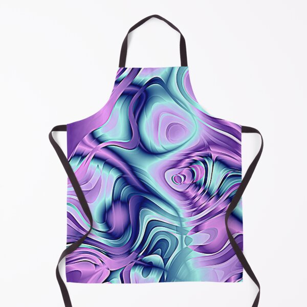 Aperçu de l'œuvre Vagues vibrantes : Deep Rich Purple et Aqua Blue Paint créée et vendue par Rebekkahsdesign.