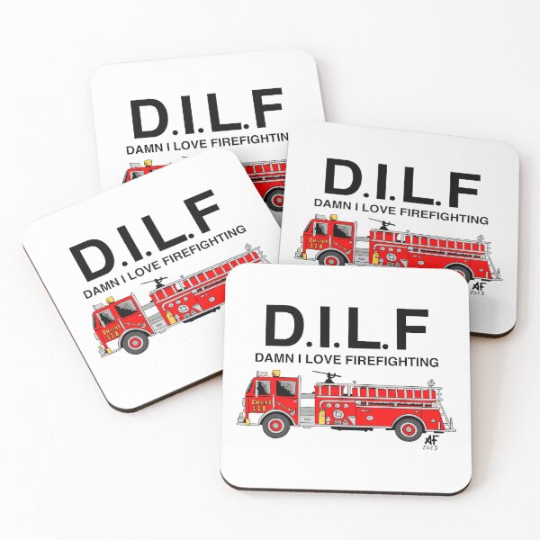 Item preview, DILF firetruck designed and sold by baroquecowboy.