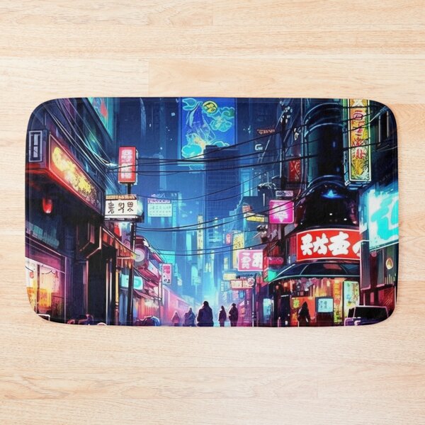 Item preview, Endless Neon - Cyberpunk Cityscape Skyline designed and sold by orlandoellio.